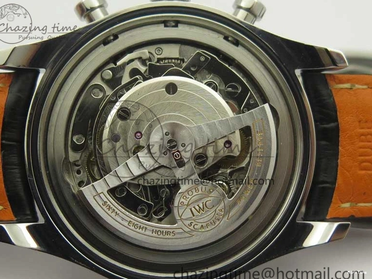 MIROTIME 0516 Portuguese Chrono SS ZF 1:1 Best Edition Gray Dial SS On Black Leather Strap A ZipUp 7215